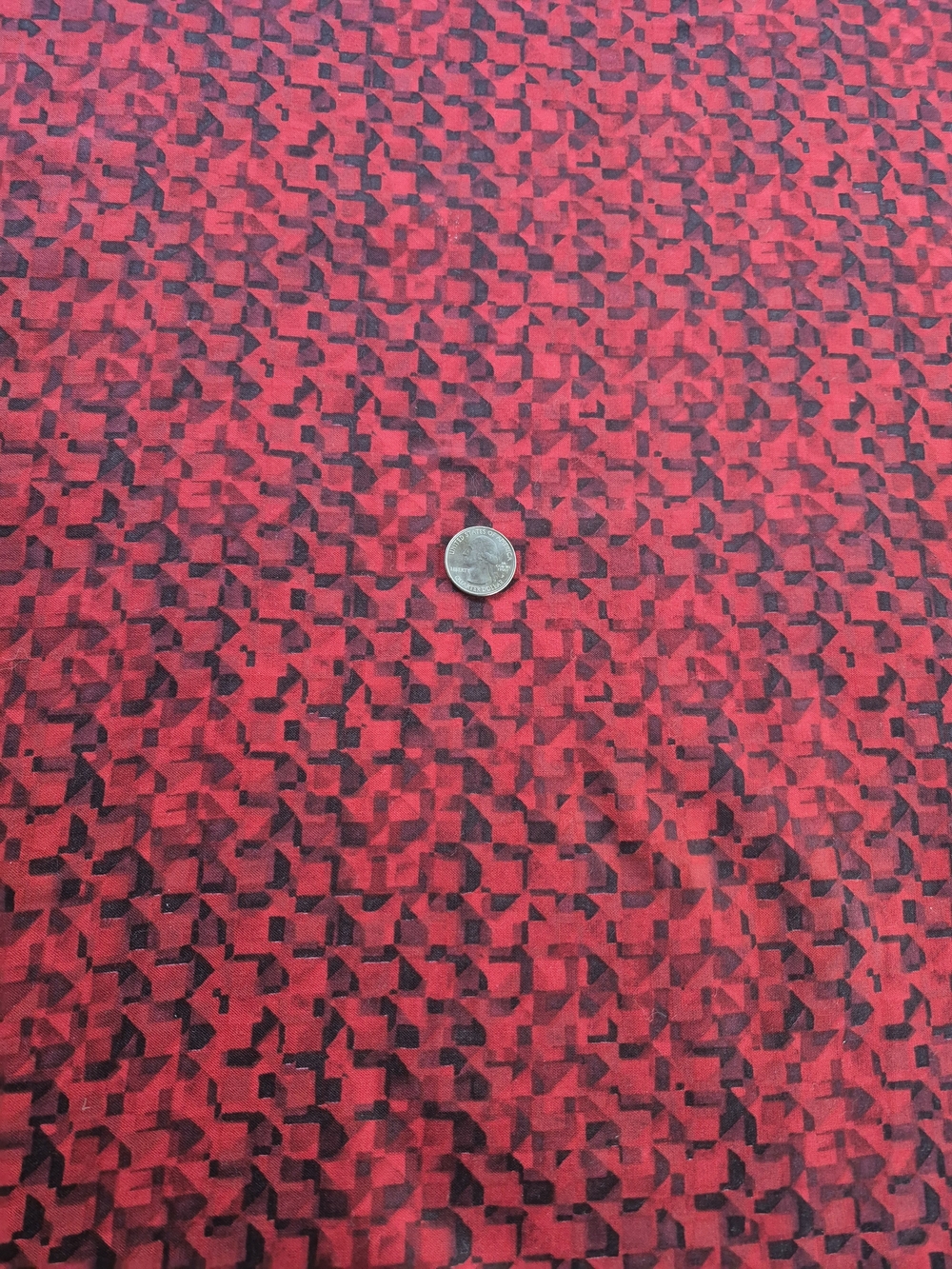 Flirtation Red Black Abstract Cotton Fabric 2 1/2 Yards Northcott Quilting Sewin